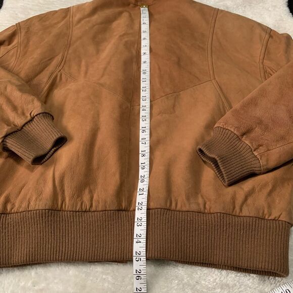 VTG Wilson’s Adventure Bound Thinsulate‎ Leather Brown Full Zip Large Jacket Y2K - Picture 7 of 10
